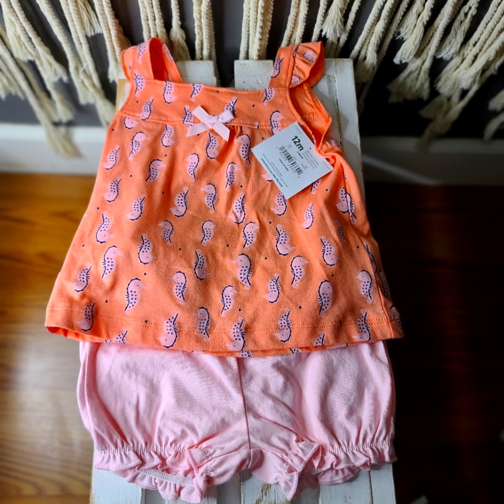 Summer time seahorse outfit in 12 months
